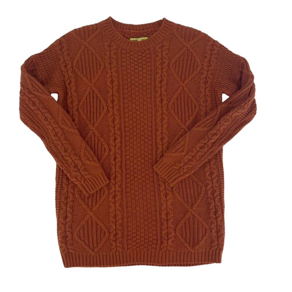 Gianni Bini Chunky Sweater Cable Knit Pullover Crew Neck Womens XS